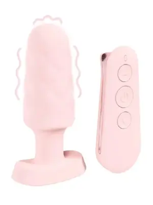 Velvet - Remote Control Vibrating Plug - Pink