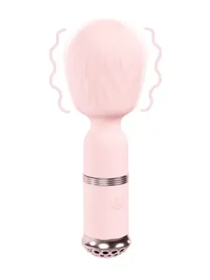 Wibrator Mini-Wand Velour Silikonowy - Różowy