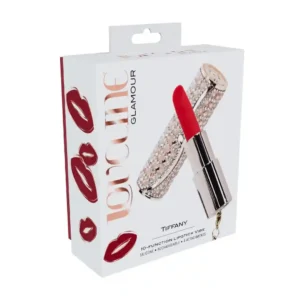 Tiffany - Lipstick Vibrator with 4 Attachments - Pink