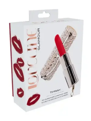Tiffany - Lipstick Vibrator with 4 Attachments - Pink