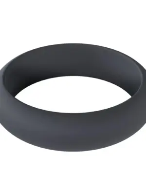 Wide O Silicone Cockring - L - 42mm - Black