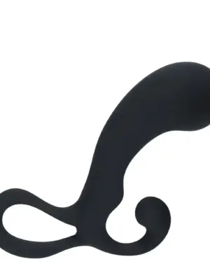 Bulb with Loop Silicone Prostate Massager - M - Black