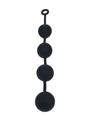 Silicone Round Anal Balls - XXL - 60mm - Black