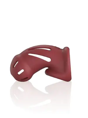 Model 28 - Ultra Soft Silicone Chastity Cage - Red