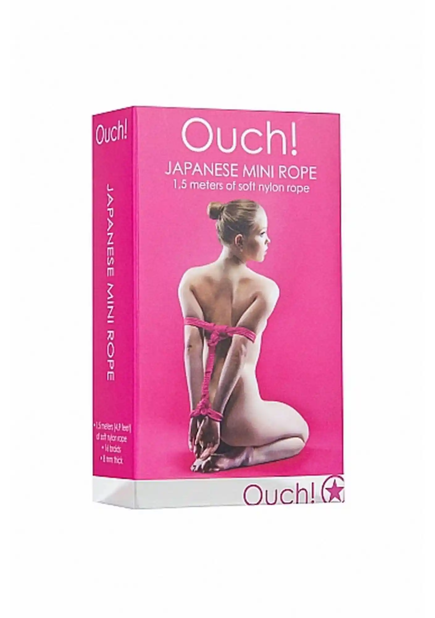 Japanese Mini Rope - 1,5m - Pink - obrazek 2