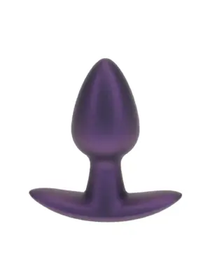Wtyczka Analna z Miękkiego Silikonu - Mała - Metaliczny Fiolet 2,6 / 6,5 cm