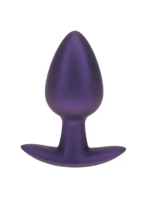 Smooth Silicone Anal Plug - Medium - 3.1 / 7,9 cm - Metallic Purple