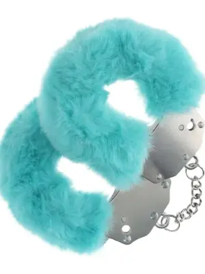 Heavy-duty Fluffy Handcuffs - Blue