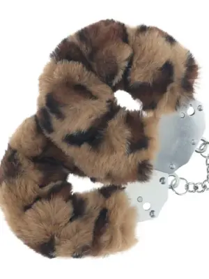 Heavy-duty Fluffy Handcuffs - Leopard