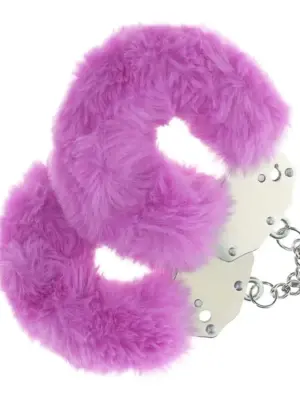 Heavy-duty Fluffy Handcuffs - Purple