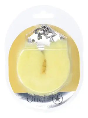 Heavy-duty Fluffy Handcuffs - Yellow