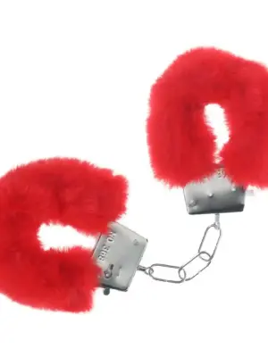 Classic Fluffy Handcuffs - Red