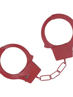 Classic Metal Handcuffs - Red