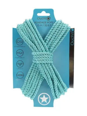 Polyester Bondage Rope - 32.8 ft / 10 m - Blue