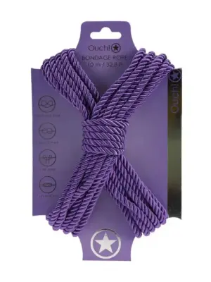Polyester Bondage Rope - 32.8 ft / 10 m - Purple