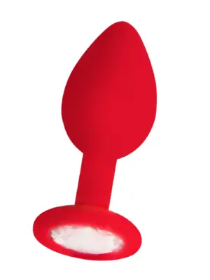 Diamond Butt Plug - Regular red