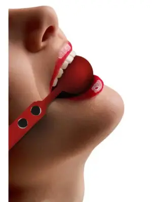 Silicone Ball Gag Red