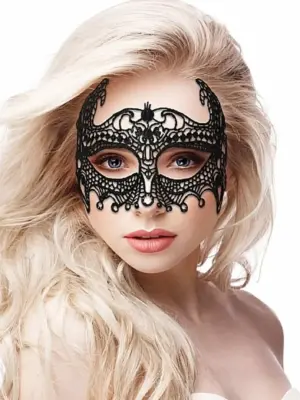 Empress Black Lace Mask - Black