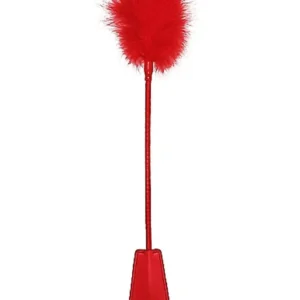 Ouch! Crop With Feather - Red