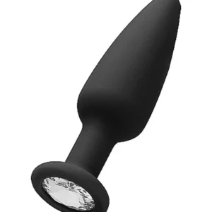 Cone-Shaped Diamond Butt Plug - Black