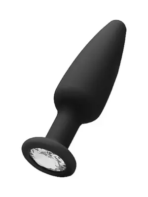 Cone-Shaped Diamond Butt Plug - Black