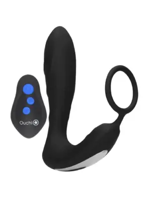 E-stim Vibrating Butt Plug Cockring