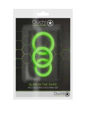 Pierścień na penisa - Świecący w ciemności - Neon Green