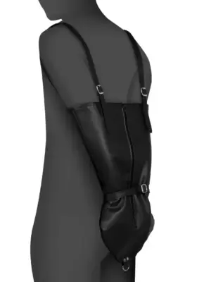 Zip-up Full Sleeve Arm Restraint - Black