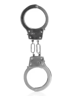 Metal Hand Cuffs - Silver
