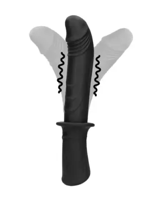Hand Held Vibrating Sex Machine - Black