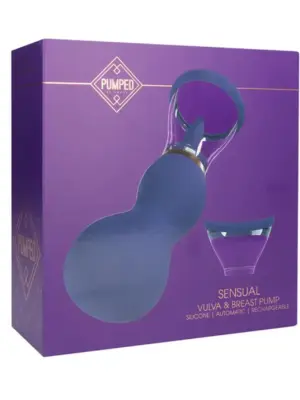 Sensual - Rechargeable Vulva and Breast Pump - Purple