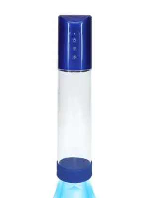 HyperPump - Rechargeable Penis Pump - Metallic Blue