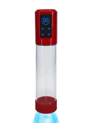 MegaLift - Automatic Waterproof Penis Pump - Metallic Red