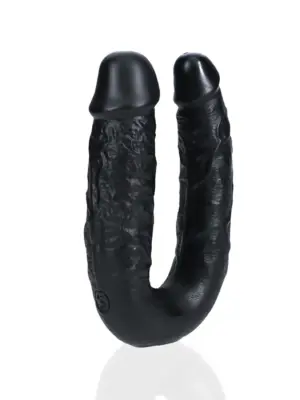 U Shaped Double Dildo 12,7 cm - Black
