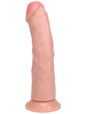 Vibrating Regular Curved Cock - 8 / 20,5 cm - Flesh