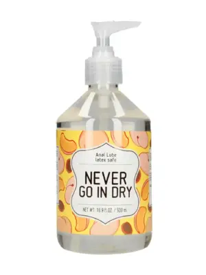 Never Go In Dry - Waterbased Anal Lubricant -  500 ml