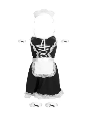 French Maid Costume - S/M - Black