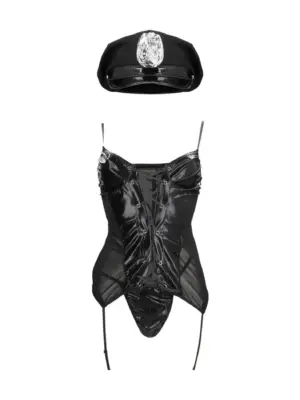 Police Costume - S/M - Black