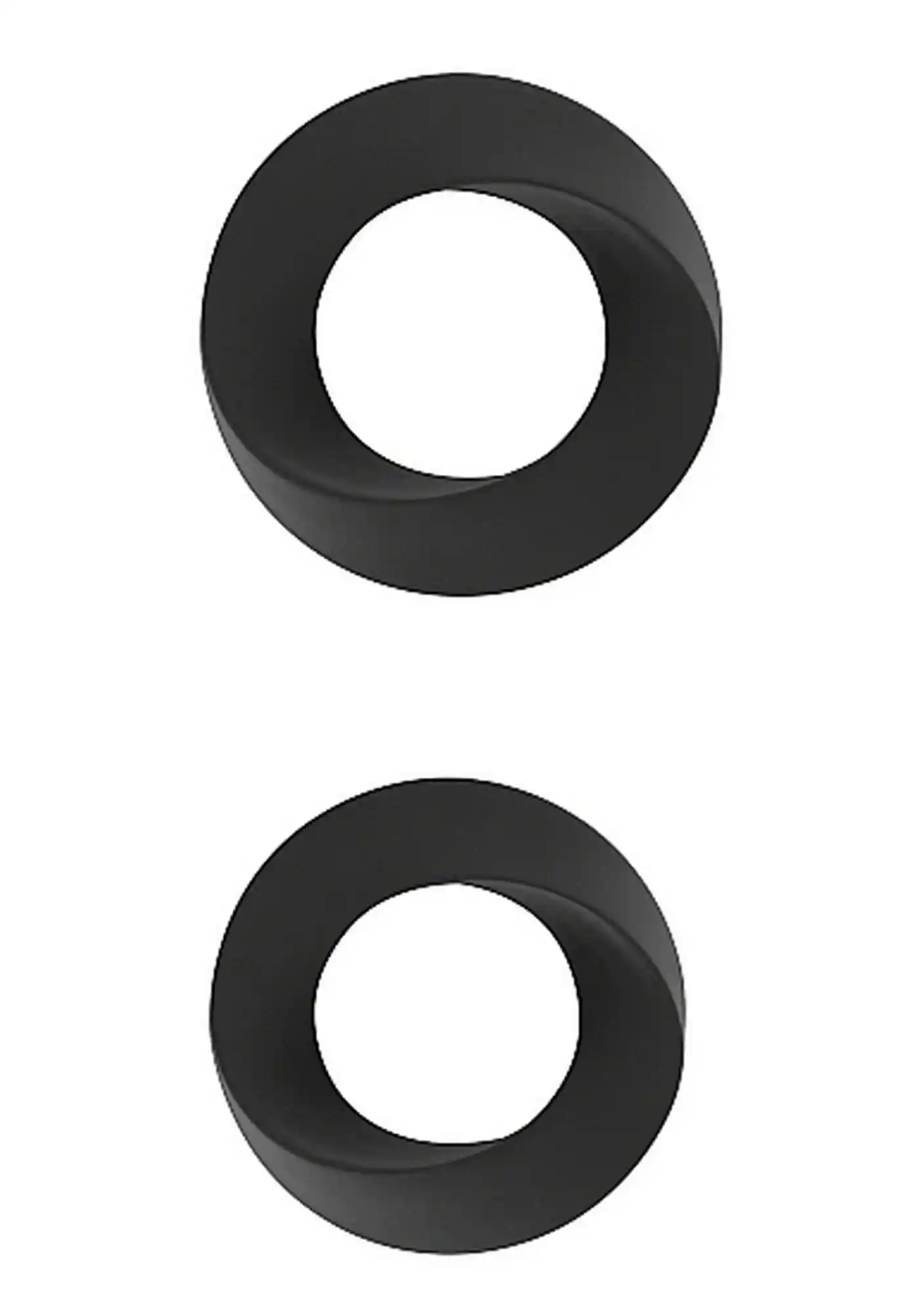 No.24 - Cockring Set - Black - obrazek 2