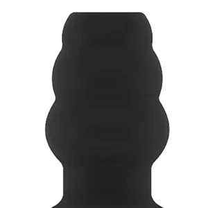 No.50 - Medium Hollow Tunnel Butt Plug - 4 Inch - Black