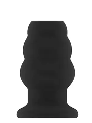 No.50 - Medium Hollow Tunnel Butt Plug - 4 Inch - Black