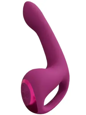 Riko - Rechargeable Triple Action Thumper with Advanced Finger Motion & Pulse Wave Stimulator - Pink
