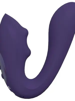 VIVE - Yuki - Rechargeable Dual Motor - G-Spot Vibrator with Massaging Beads - Purple