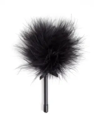 MINI BLACK FEATHER TICKLER