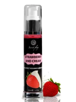 STRAWBERRY & CREAM HOT EFFECT KISSABLE LUBRICANT 50 ML