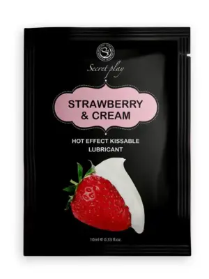STRAWBERRY & CREAM HOT EFFECT LUBE 10 ML
