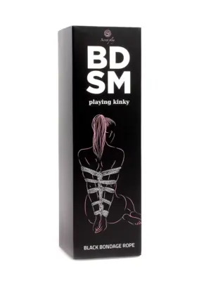 Wiązania-Black Bondage Rope BDSM
