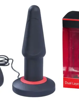 Wibrator Analny Silikonowy MALESATION Dual Layer Plug Vibe L