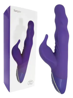 Wibrator Sergio Purple z Wodoszczelnością i Silnymi Silnikami
