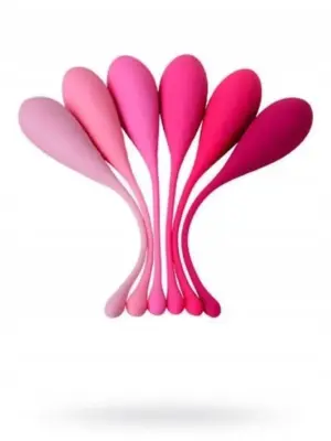xEROMANTICA Set of 6 vaginal balls K-ROSE,silicone, pink